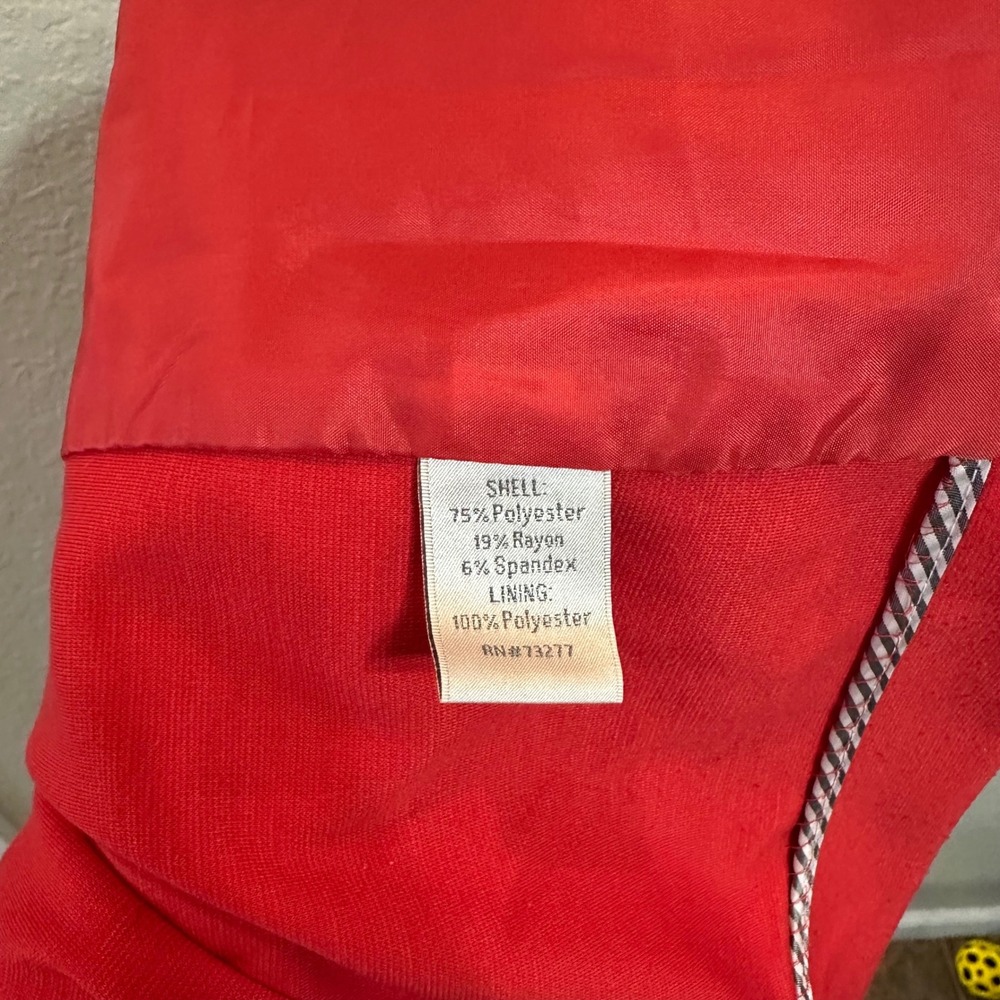 Lauren Conrad Double Breasted 3/4‎ Sleeve Blazer Red Jacket Suit Women's 10 - Picture 5 of 6
